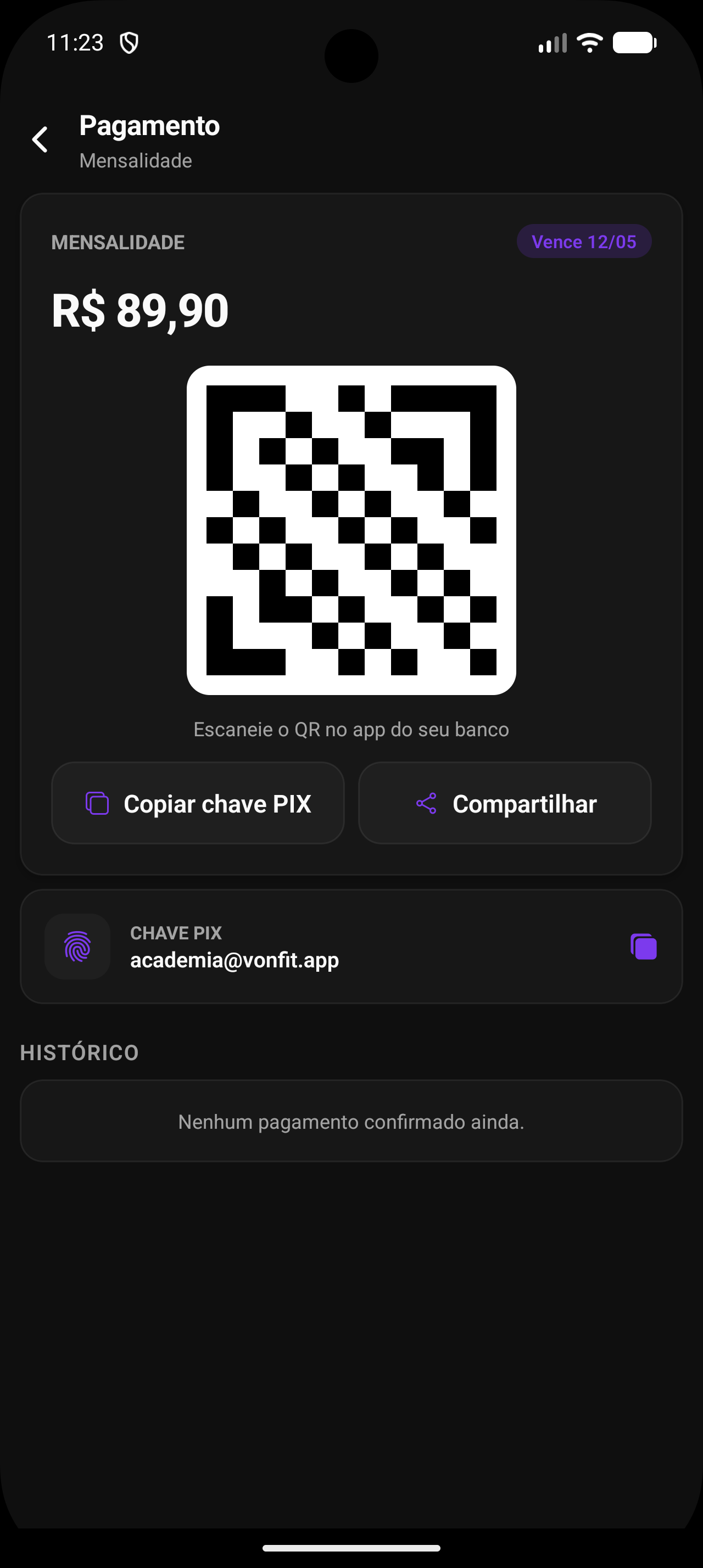 Pagamento PIX