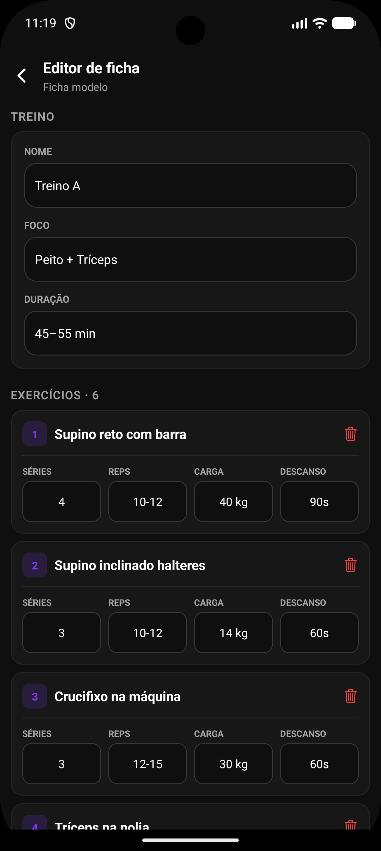 Editor de ficha